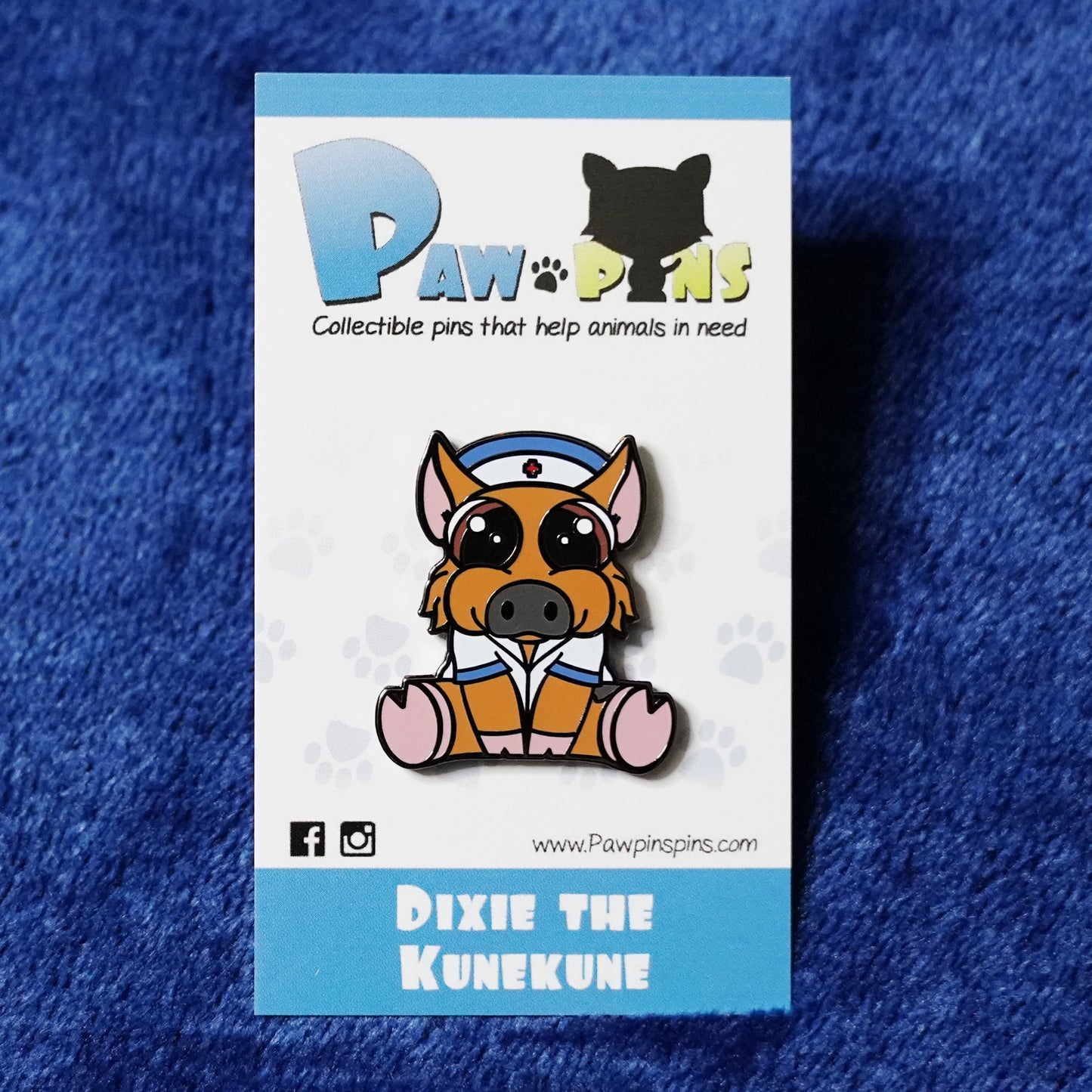 Dixie the Kunekune - Hard Enamel Pin
