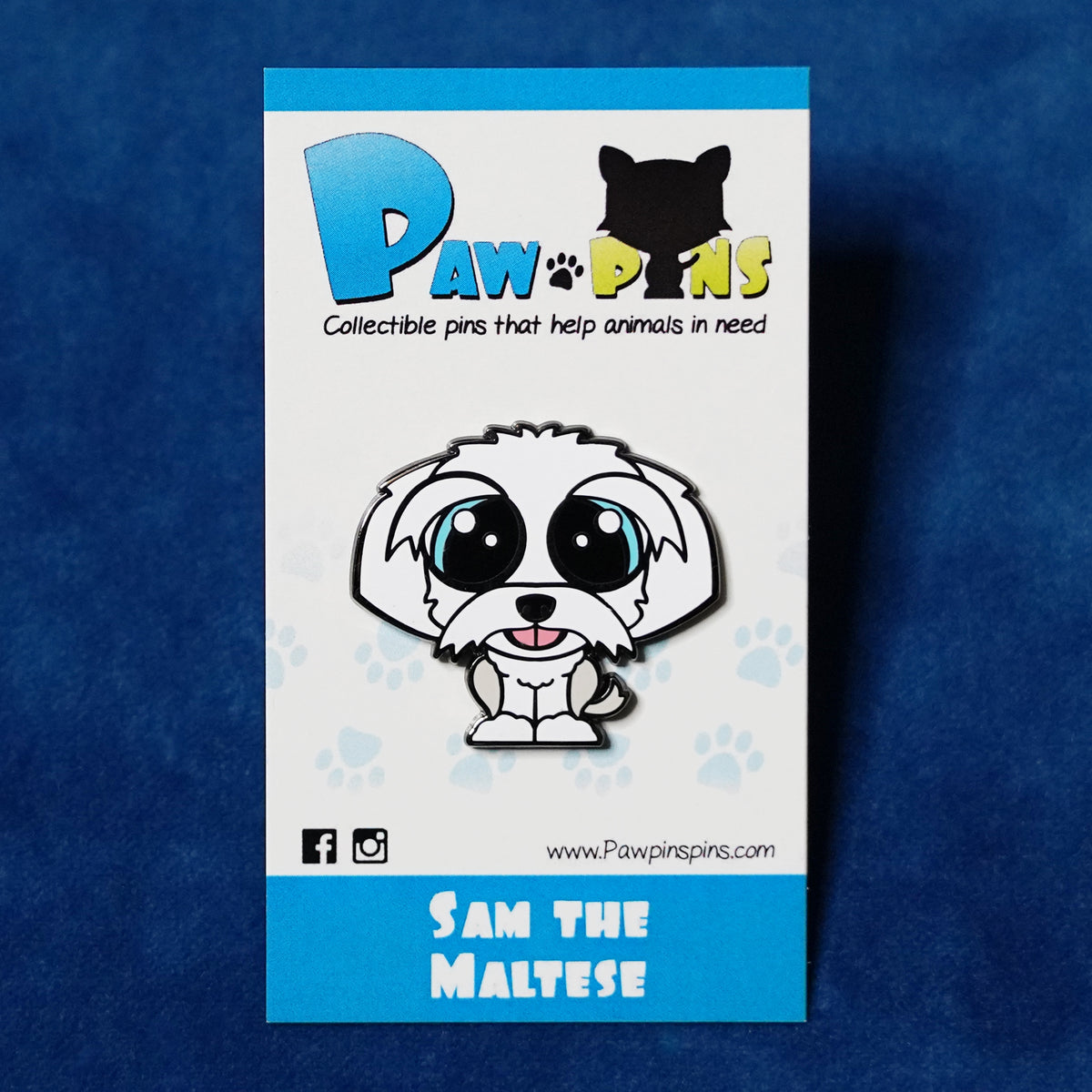 Sam the Maltese - Hard Enamel Pin