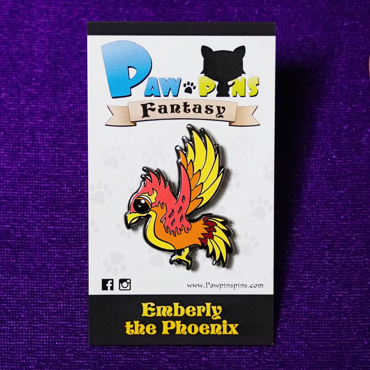 Emberly the Phoenix - Hard Enamel Pin