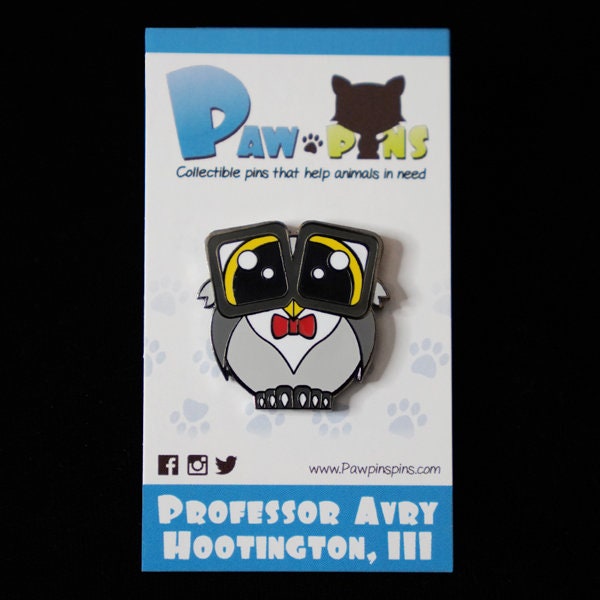 Professor Avry Hootington, III - Hard Enamel Pin