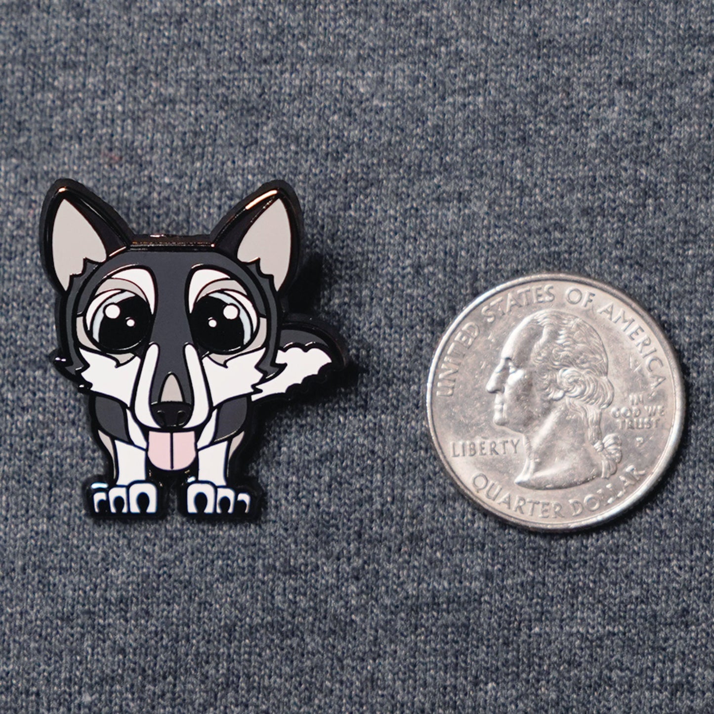 Aurora the Wolf-Husky - Hard Enamel Pin